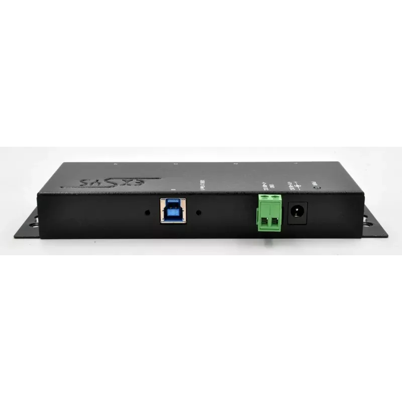 EXSYS EX-1183HMVS-2 USB 3.2 Gen 1 šakotuvas su Type-B jungtimi, 4x USB-A, 5000 Mbit/s, juodas