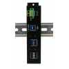 USB stotelė EXSYS EX-1185HMVS-2 – 4 prievadų USB 3.2 Gen1 metaliniame korpuse