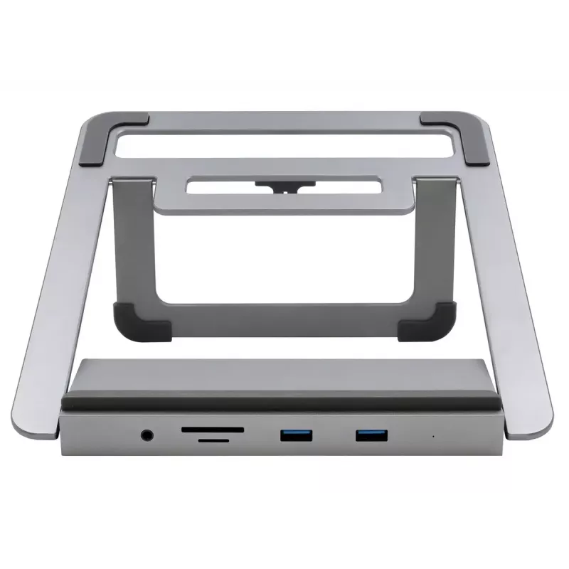 Laptop stovas EXSYS EX-1223HM sidabrinis USB 3.2 Gen 1 100W