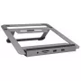 Laptop stovas EXSYS EX-1223HM sidabrinis USB 3.2 Gen 1 100W