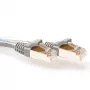 ACT pilkas 0,5 m SFTP CAT6A patch laidas su snagless RJ-45 jungtimis