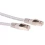 ACT pilkas 1 metro LSZH SFTP CAT6 jungiamasis kabelis su RJ45 jungtimis