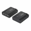 StarTech.com DisplayPort KVM prailgintuvas per šviesolaidį, 4K 60Hz, konsolės prailgintuvo rinkinys, iki 300 m (daugiamodis) su įmontuotais SFP+ moduliais, 3x USB HID