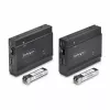 StarTech.com DisplayPort KVM prailgintuvas per šviesolaidį, 4K 60Hz, konsolės prailgintuvo rinkinys, iki 300 m (daugiamodis) su įmontuotais SFP+ moduliais, 3x USB HID