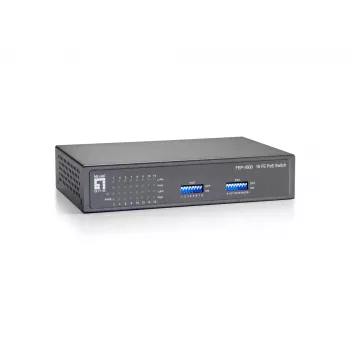 LevelOne 16 prievadų Fast Ethernet PoE jungiklis, 90W