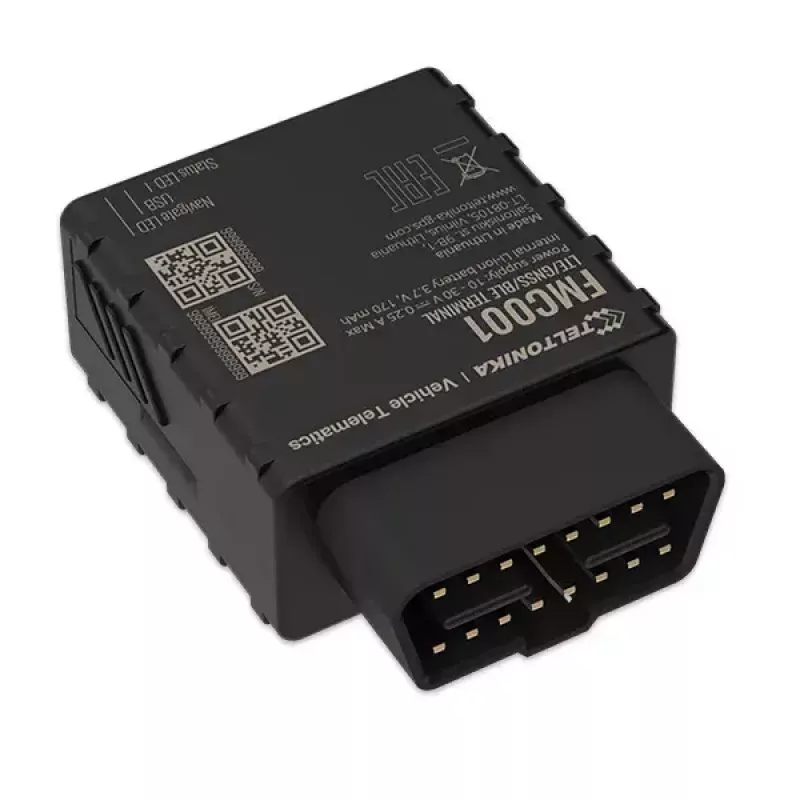 GPS sekiklis Teltonika FMC001 automobiliui juodas 53g