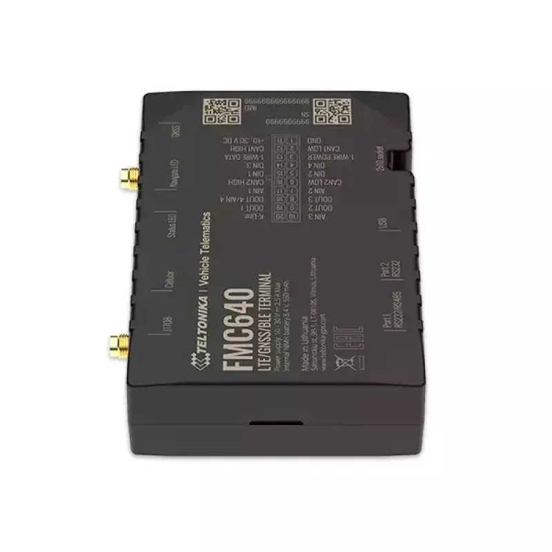 GPS sekiklis Teltonika FMC640 automobiliui juodas
