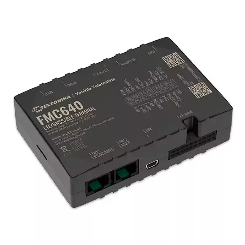 GPS sekiklis Teltonika FMC640 automobiliui juodas