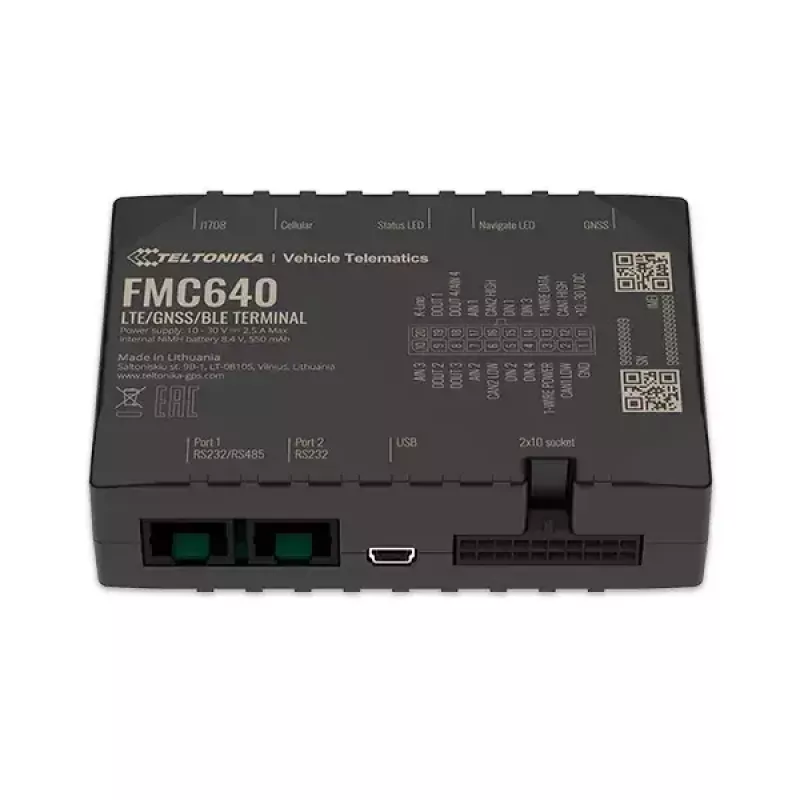 GPS sekiklis Teltonika FMC640 automobiliui juodas