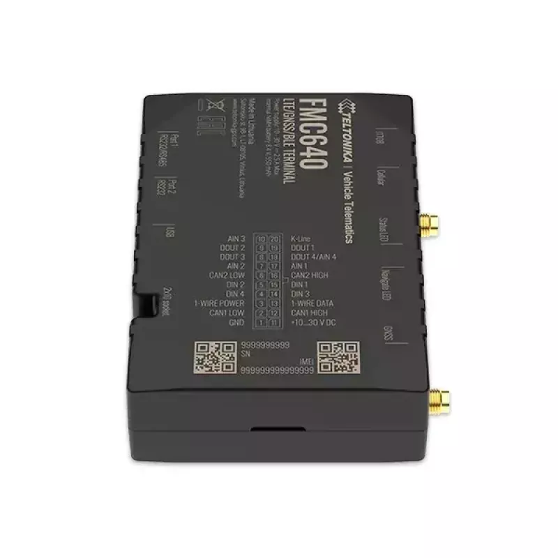 GPS sekiklis Teltonika FMC640 automobiliui juodas