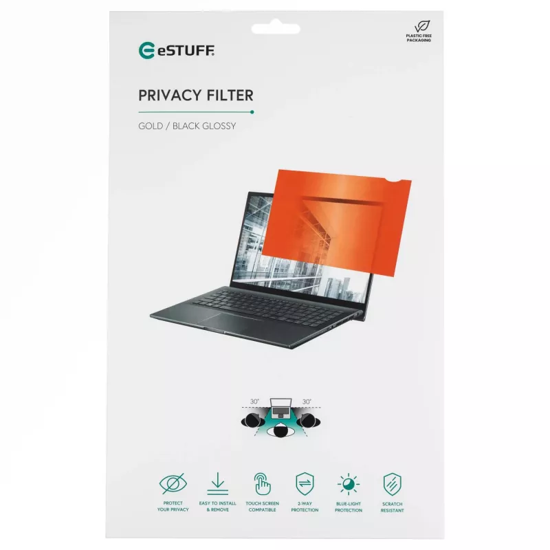 eSTUFF GLBG11257145 privatumo filtras 29,5 cm (11,6 colio) nešiojamam kompiuteriui, berėmis