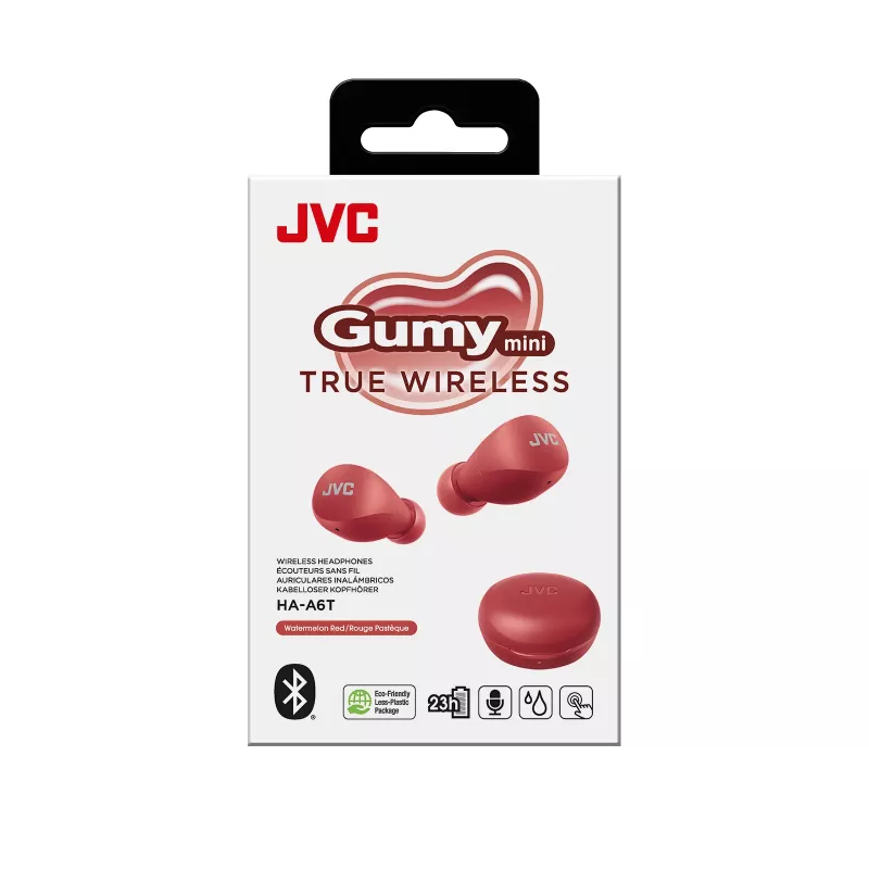Ausinės JVC Gumy Mini TWS Raudonos