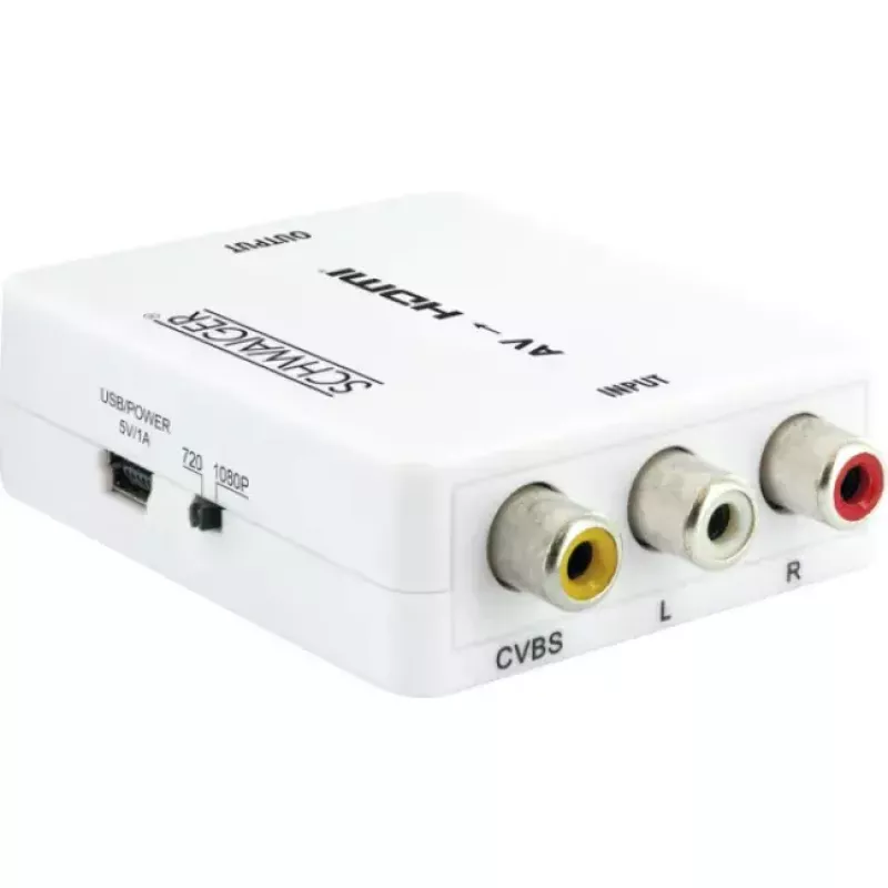 Schwaiger HDMRCA01 513 vaizdo keitiklis (skaleris) iš kompozitinio AV į HDMI