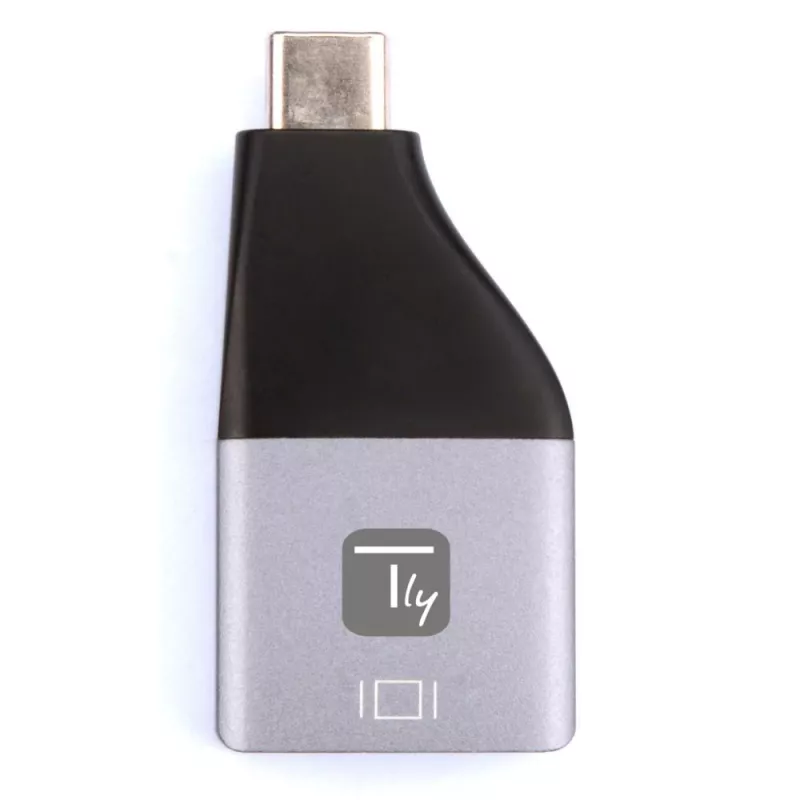 Techly IADAP USBC-DP4K USB-C į DisplayPort adapteris 4K 60Hz juodas/sidabrinis