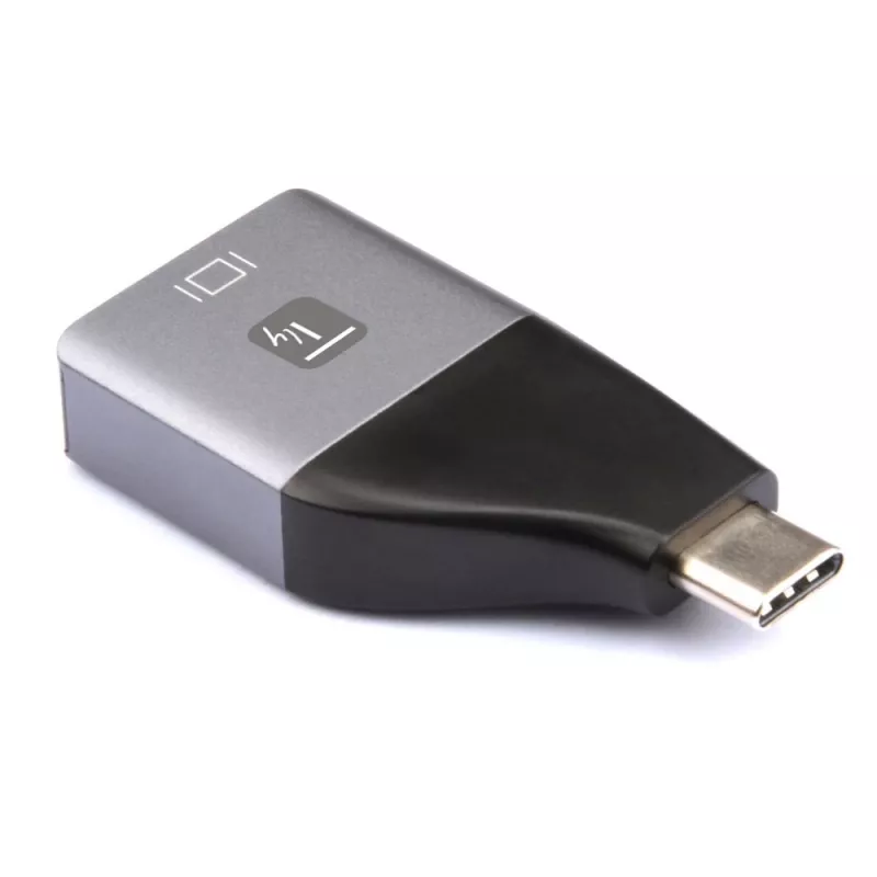 Techly IADAP USBC-DP4K USB-C į DisplayPort adapteris 4K 60Hz juodas/sidabrinis