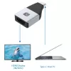 Techly IADAP USBC-HDMI4K USB grafikos adapteris 4096 x 2160 pikselių juoda, sidabrinė