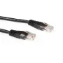 ACT Black 3 metrų U/UTP CAT5E jungiamasis kabelis su RJ45 kištukais