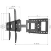 Techly ICA-PLB 148L TV laikiklis 165,1 cm (65 col.) Juodas