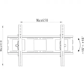 Techly ICA-PLB 231L TV laikiklis 177.8 cm (70 col.) juodas