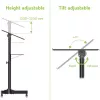 Techly ICA-TB TPM-1BK universalus nešiojamųjų kompiuterių ir projektorių vežimėlis, 103-125 cm, juodas