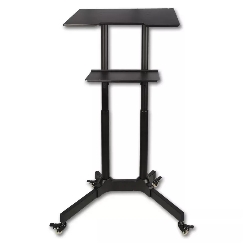 Techly ICA-TB TPM-1BK universalus nešiojamųjų kompiuterių ir projektorių vežimėlis, 103-125 cm, juodas