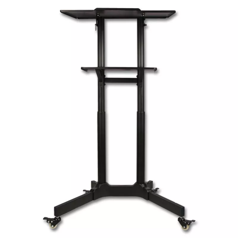 Techly ICA-TB TPM-1BK universalus nešiojamųjų kompiuterių ir projektorių vežimėlis, 103-125 cm, juodas