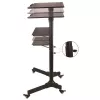 Techly ICA-TB TPM-1BK universalus nešiojamųjų kompiuterių ir projektorių vežimėlis, 103-125 cm, juodas