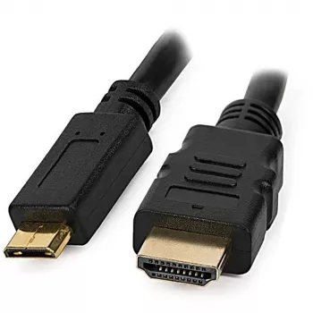 Techly 5m greitasis Mini HDMI į HDMI laidas, vyriškas/vyriškas, juodas ICOC HDMI-B-050