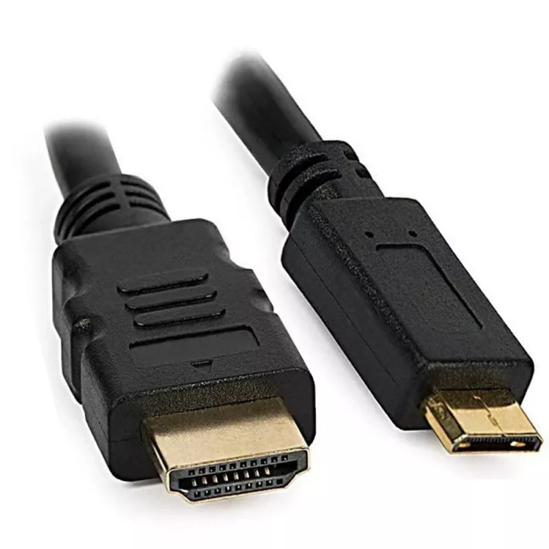 Techly 5m greitasis Mini HDMI į HDMI laidas, vyriškas/vyriškas, juodas ICOC HDMI-B-050