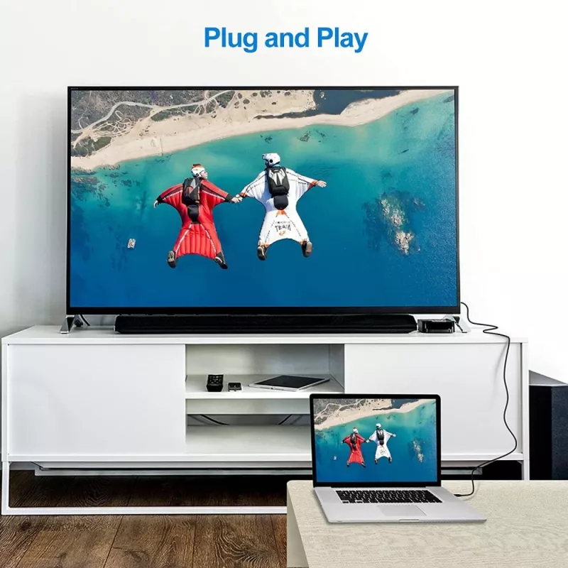 Techly 5m greitasis Mini HDMI į HDMI laidas, vyriškas/vyriškas, juodas ICOC HDMI-B-050