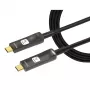 Techly ICOC-U3C-HY-010 USB-C laidas 10 m juodas