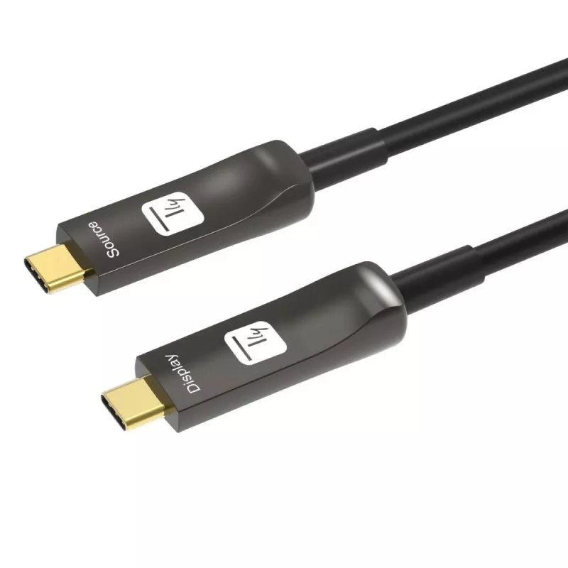 Techly ICOC-U3C-HY-010 USB-C laidas 10 m juodas