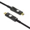 Techly ICOC-U3C-HY-010 USB-C laidas 10 m juodas