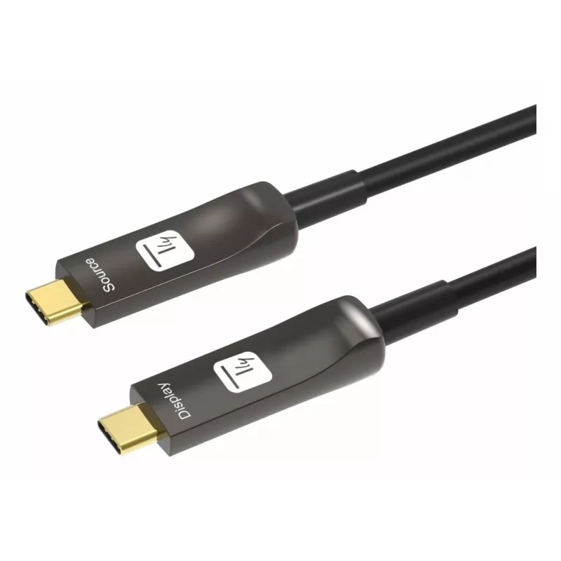 Techly ICOC-U3C-HY-020 USB-C aktyvus optimis laidas 20 m juodas