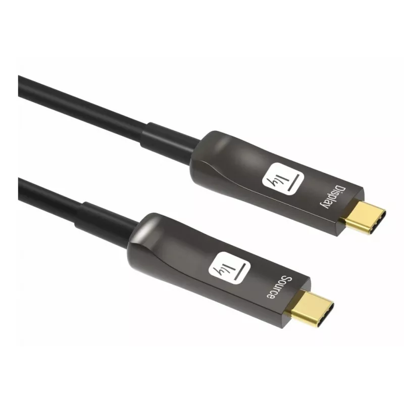 Techly ICOC-U3C-HY-020 USB-C aktyvus optimis laidas 20 m juodas