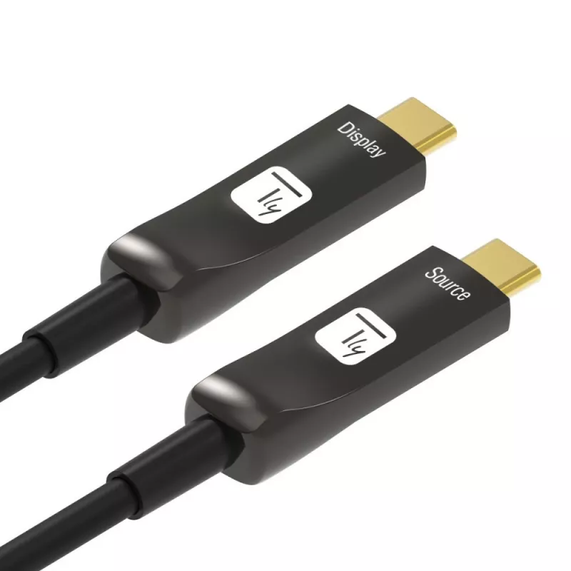 Techly ICOC-U3C-HY-030 USB kabelis 30 m USB C Juodas