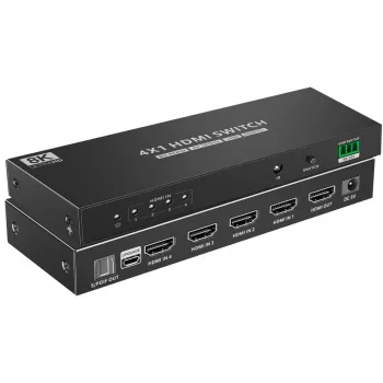 Techly IDATA-HDMI-2148KT HDMI jungiklis 4x1 8K