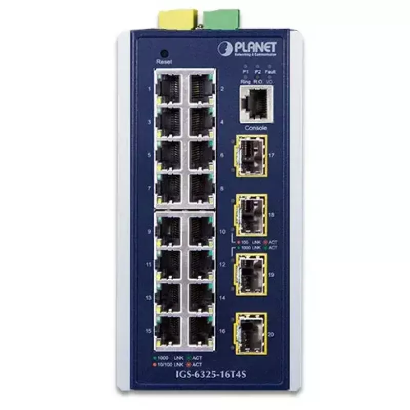 Valdomas L3 gigabitinio eterneto komutatorius PLANET IGS-6325-16T4S 16 prievadų