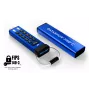 iStorage datAshur PRO+C 32GB | FIPS 140-3 Level 3 sertifikuota | Saugus USB Type-C atmintukas | AES-XTS 256 bitų aparatinė šifracija | Apsauga PIN kodu | Pridedamas C-A adapteris
