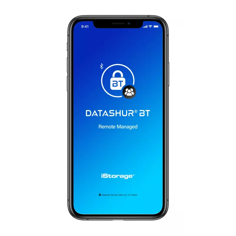 iStorage datAshur BT 64 GB | Šifruotas saugus USB atmintukas | Atrakinimas per išmanųjį telefoną Bluetooth | FIPS 140-2 Level 3 sertifikuotas | Paruoštas nuotoliniam valdymui