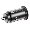 Techly Mini automobilinis įkroviklis USB-A ir USB-C Quick Charge 3.0 38W juodas metalinis
