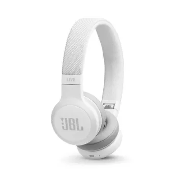 JBL Live 400BT belaidės ausinės ant galvos, skambučiai/muzika, Bluetooth, balta