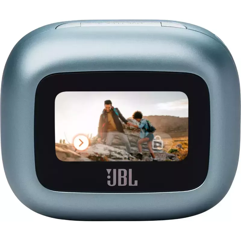 JBL Live Flex 3 belaidės ausinės į ausis, mėlynos