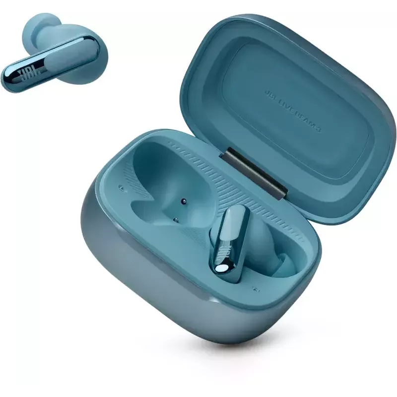 JBL Live Flex 3 belaidės ausinės į ausis, mėlynos