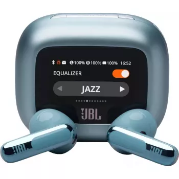 JBL Live Flex 3 belaidės ausinės į ausis, mėlynos