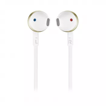 JBL Tune 205BT belaidės ausinės su mikrofonu, skambučiams ir muzikai, šampano/aukso spalvos