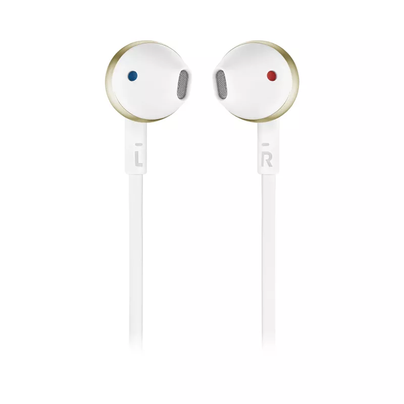 JBL Tune 205BT belaidės ausinės su mikrofonu, skambučiams ir muzikai, šampano/aukso spalvos