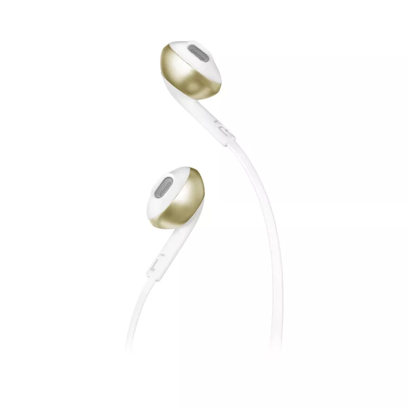 JBL Tune 205BT belaidės ausinės su mikrofonu, skambučiams ir muzikai, šampano/aukso spalvos