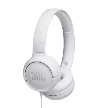 Ausinės JBL Tune 500 BALTA, laidinės, 20-20000 Hz, Muzika, 148 g
