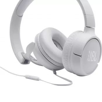 Ausinės JBL Tune 500 BALTA, laidinės, 20-20000 Hz, Muzika, 148 g